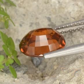 9,17 ctw natürlicher rötlich-orange Hessonit-Granat, Oval, VVS-VS