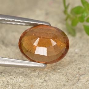 9,17 ctw natürlicher Mittelorange Hessonit-Granat, Oval, VS-SI