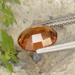 9,17 ctw natürlicher Mitteldunkles Orange Hessonit-Granat, Oval, VS