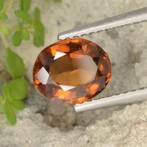 9,17 ctw natürlicher Amber Orange Hessonit-Granat, Oval, VS