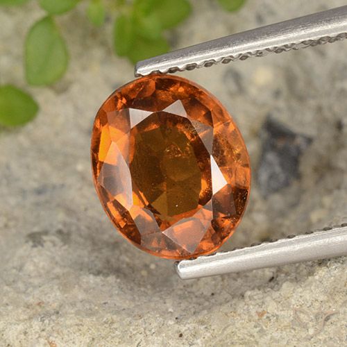 2.26ct Natürlicher tieforange Hessonit-Granat, Oval, VS-SI