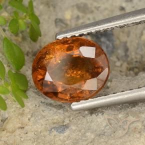 9,17 ctw natürlicher tieforange Hessonit-Granat, Oval, VS-SI