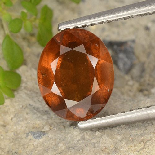 2.64ct Natürlicher Mittelorange Hessonit-Granat, Oval, VS-SI