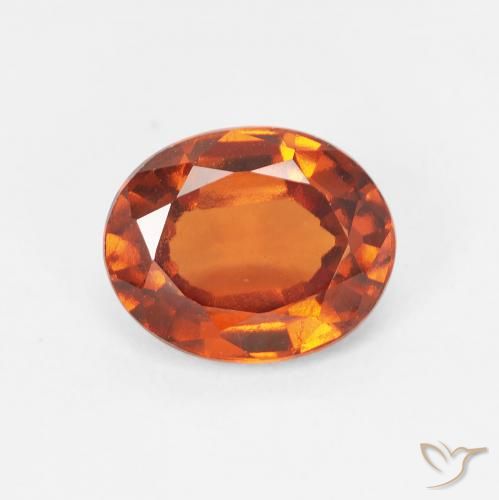 1.94ct Natürlicher Mittelorange Hessonit-Granat, Oval, VS-SI