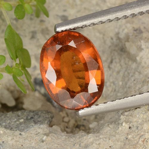 1.97ct Natürlicher Mitteldunkles Orange Hessonit-Granat, Oval, VS-SI