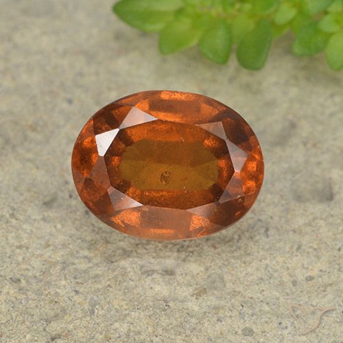 2.25ct Natürlicher Amber Orange Hessonit-Granat, Oval, VS-SI