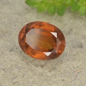 9,17 ctw natürlicher Amber Orange Hessonit-Granat, Oval, VS-SI