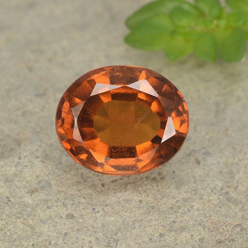 1.93ct Natürlicher tieforange Hessonit-Granat, Oval, VS