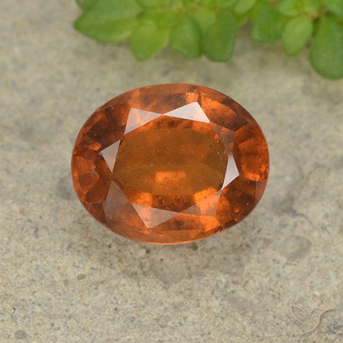 2.48ct Natürlicher tieforange Hessonit-Granat, Oval, VS-SI