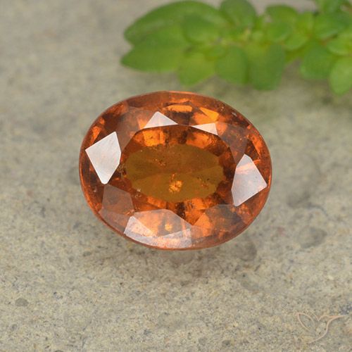 2.18ct Natürlicher Amber Orange Hessonit-Granat, Oval, VS-SI