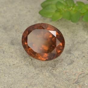 9,17 ctw natürlicher Dunkelorange Hessonit-Granat, Oval, VS-SI