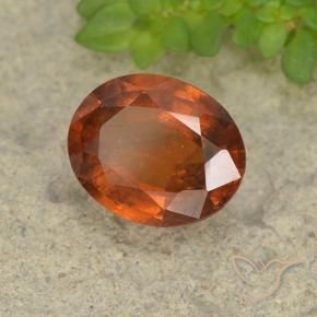9,17 ctw natürlicher Amber Orange Hessonit-Granat, Oval, VS-SI