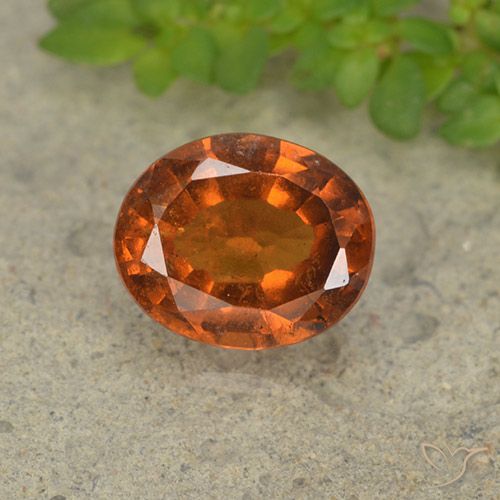 1.81ct Natürlicher Amber Orange Hessonit-Granat, Oval, VS-SI