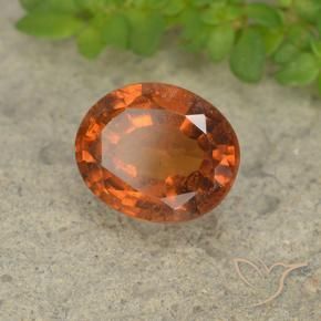 9,17 ctw natürlicher Amber Orange Hessonit-Granat, Oval, VS-SI