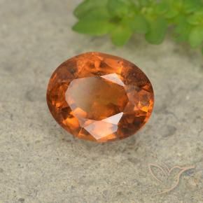 9,17 ctw natürlicher Amber Orange Hessonit-Granat, Oval, VS-SI
