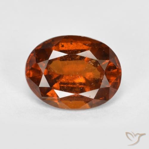 1.96ct Natürlicher Dunkelorange Hessonit-Granat, Oval, VS-SI