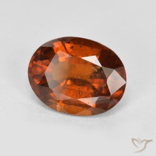 9,17 ctw natürlicher Dunkelorange Hessonit-Granat, Oval, VS-SI