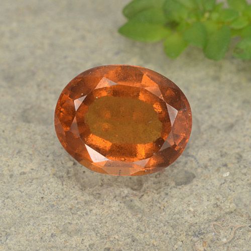 2.15ct Natürlicher tieforange Hessonit-Granat, Oval, VS-SI