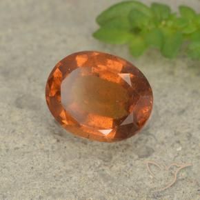 9,17 ctw natürlicher tieforange Hessonit-Granat, Oval, VS-SI