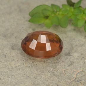 9,17 ctw natürlicher Dunkelorange Hessonit-Granat, Oval, VS-SI