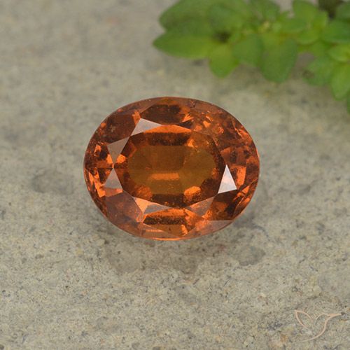2.12ct Natürlicher tieforange Hessonit-Granat, Oval, VS-SI