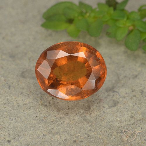 1.94ct Natürlicher tieforange Hessonit-Granat, Oval, VS-SI