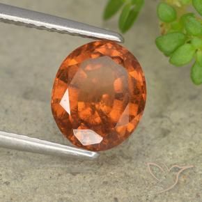 9,17 ctw natürlicher tieforange Hessonit-Granat, Oval, VS-SI