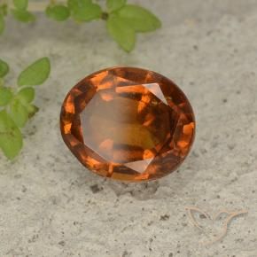 9,17 ctw natürlicher tieforange Hessonit-Granat, Oval, VS-SI