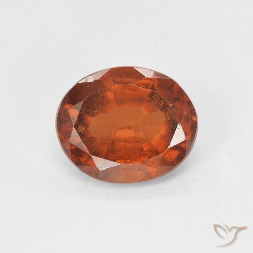 1.90ct Natürlicher Amber Orange Hessonit-Granat, Oval, VS-SI