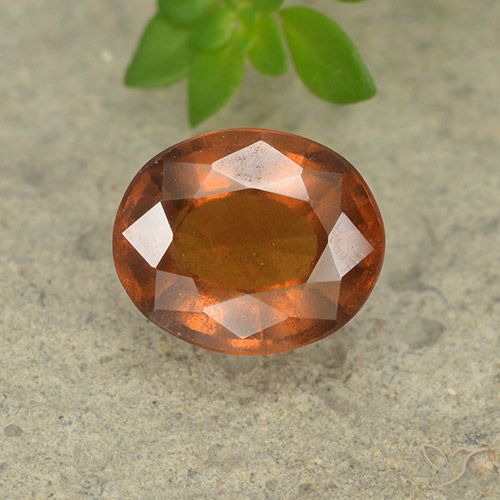 2.10ct Natürlicher Mitteldunkles Orange Hessonit-Granat, Oval, VS-SI