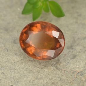 9,17 ctw natürlicher Mitteldunkles Orange Hessonit-Granat, Oval, VS-SI