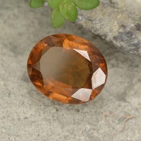 9,17 ctw natürlicher Mitteldunkles Orange Hessonit-Granat, Oval, VS-SI