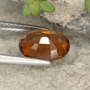 9,17 ctw natürlicher Mitteldunkles Orange Hessonit-Granat, Oval, VS-SI