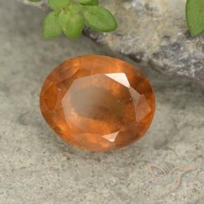 9,17 ctw natürlicher Gelblich-orange Hessonit-Granat, Oval, VS-SI