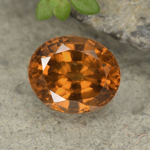 1.79ct Natürlicher Erde Orange Hessonit-Granat, Oval, VS-SI