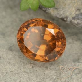 9,17 ctw natürlicher Erde Orange Hessonit-Granat, Oval, VS-SI