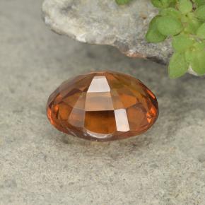 1,91 ctw natürlicher orangefarbener Hessonit, Oval Schliff, VS