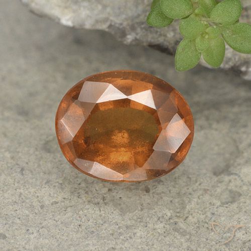1.73ct Natürlicher tieforange Hessonit-Granat, Oval, VS-SI