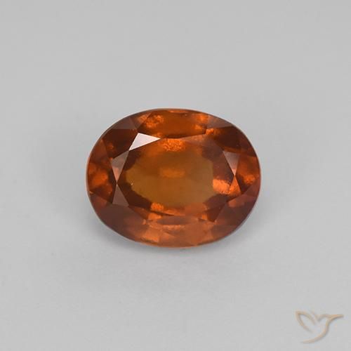 2.04ct Natürlicher Mittelorange Hessonit-Granat, Oval, VS