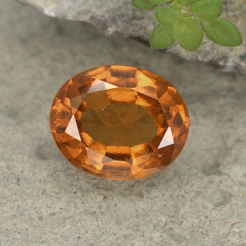 1.81ct Natürlicher Mitteldunkles Orange Hessonit-Granat, Oval, VS