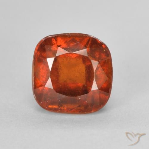 1.91ct Natürlicher rötlich-orange Hessonit-Granat, Kissen, VS