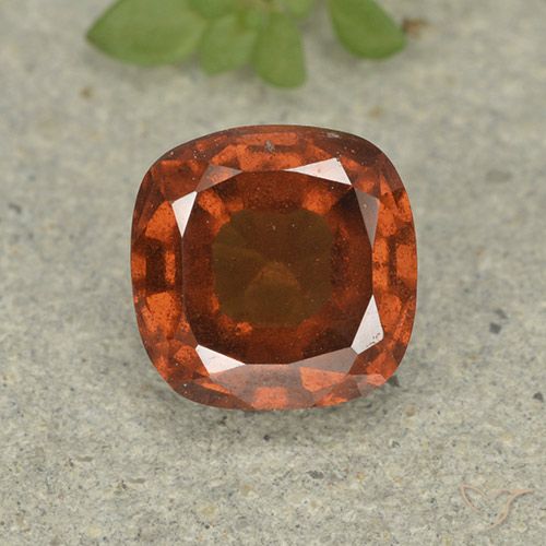 1.87ct Natürlicher Amber Orange Hessonit-Granat, Kissen, VS