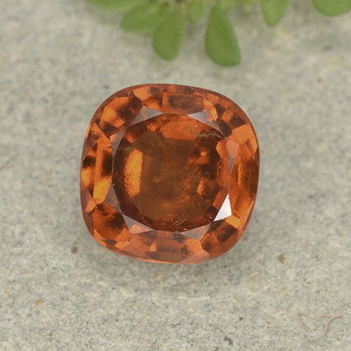1.80ct Natürlicher Mittelorange Hessonit-Granat, Kissen, VS-SI