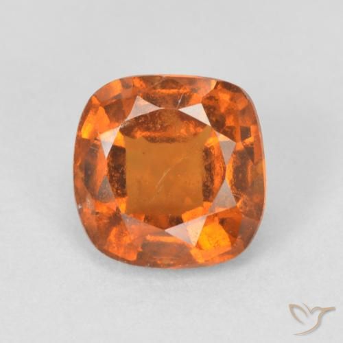1.83ct Natürlicher tieforange Hessonit-Granat, Kissen, VS-SI