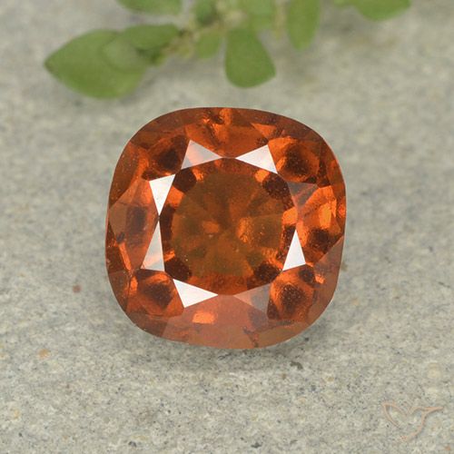 1.75ct Natürlicher Amber Orange Hessonit-Granat, Kissen, VS