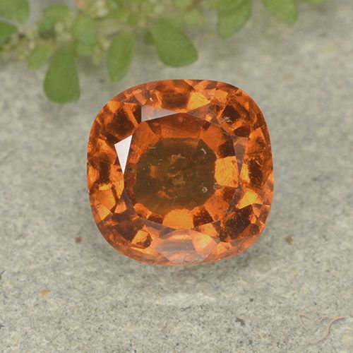 1.88ct Natürlicher Gelblich-orange Hessonit-Granat, Kissen, VS-SI