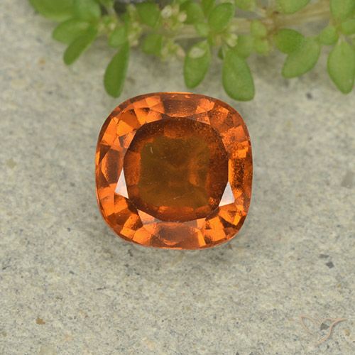 1.78ct Natürlicher Mittelorange Hessonit-Granat, Kissen, VVS-VS