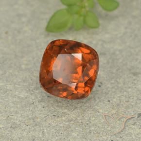 9,17 ctw natürlicher rötlich-orange Hessonit-Granat, Kissen, VS