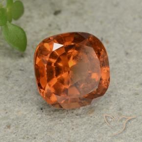9,17 ctw natürlicher Amber Orange Hessonit-Granat, Kissen, VS