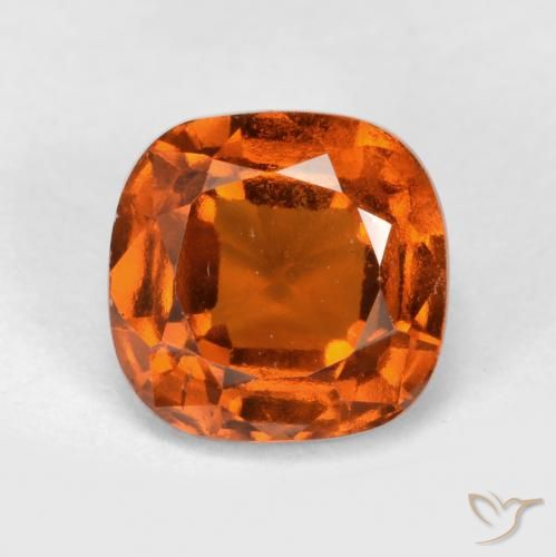 1.94ct Natürlicher Feuerorange Hessonit-Granat, Kissen, VS